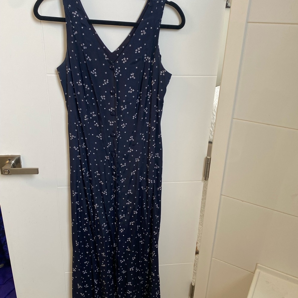 Vintage button down dress with removable top